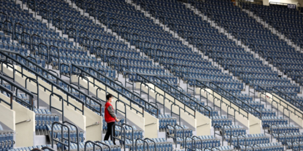 ▲ 관중석이 텅비어있다. 사진제공=뉴시스