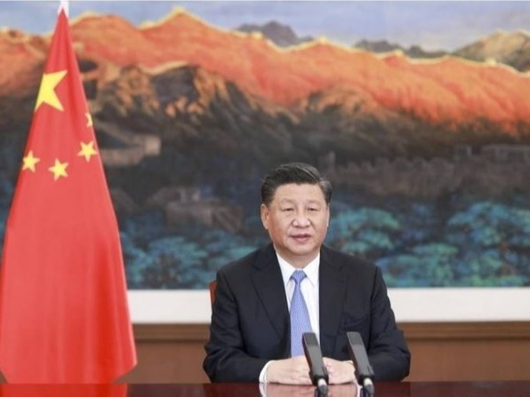 ▲ 시진핑 중국 국가주석이 22일 주요 20개국(G20) 정상회의 둘째날 화상회의에 참석해 화상 연설하고 있다. 시 주석은 "중국이 2060년 전까지 탄소 중립을 실현할 것”이라고 밝혔다. 사진=뉴시스/베이징=신화