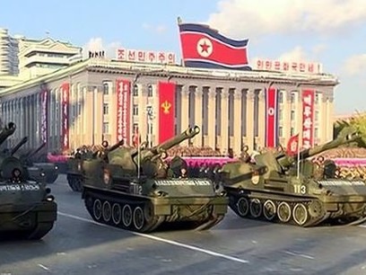 ▲ 북한 노동당 창건 70주년 열병식. 사진=뉴시스