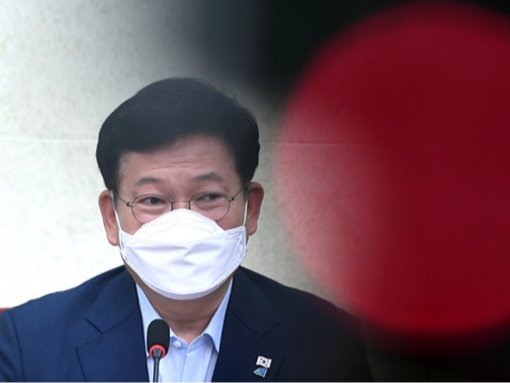 ▲ 송영길 당시 더불어민주당 대표가 지난해 7월 9일 서울 여의도 국회에서 열린 최고위원회의에서 발언하고 있다. 공동취재사진.