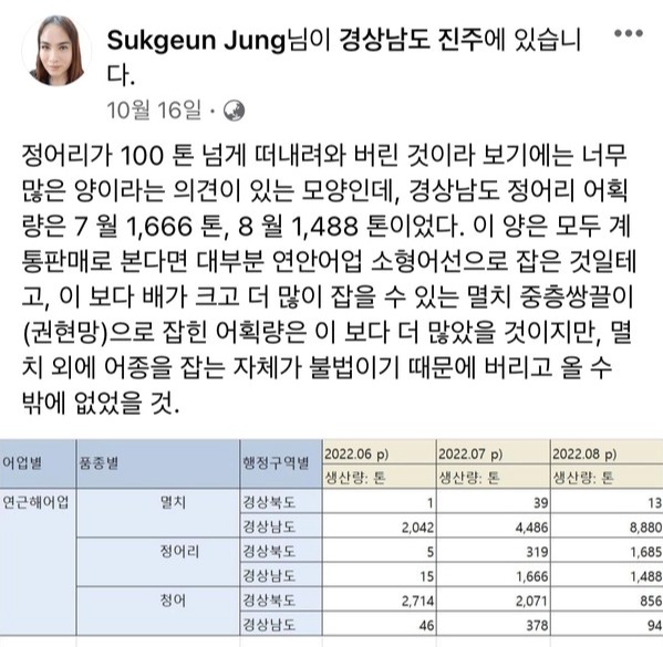 ▲ 사진=정석근 교수 페이스북