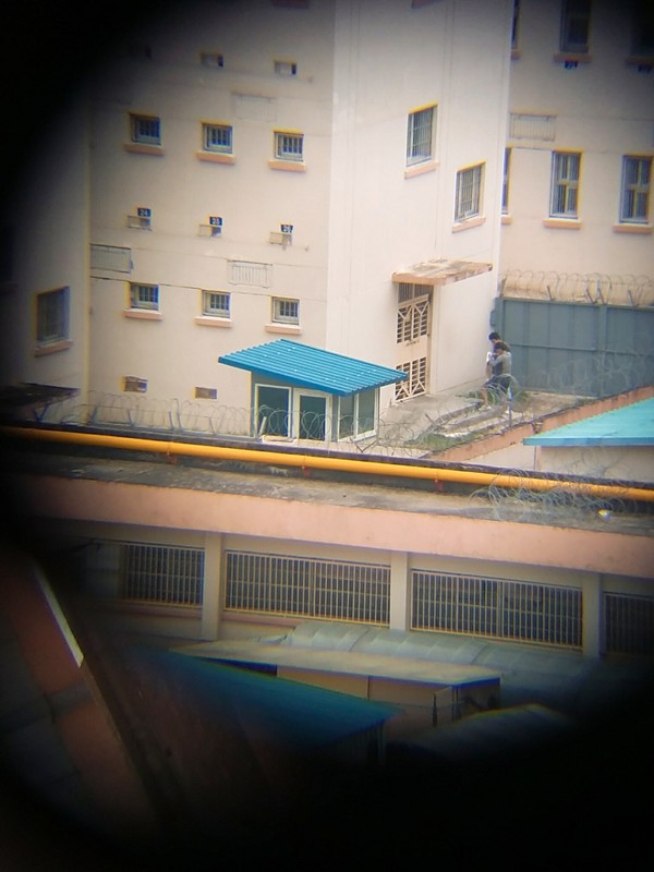 ▲ 정명석 대전교도소 수감 당시 신호를 주고받던 장소에서 촬영된 사진. 사진=제보자
