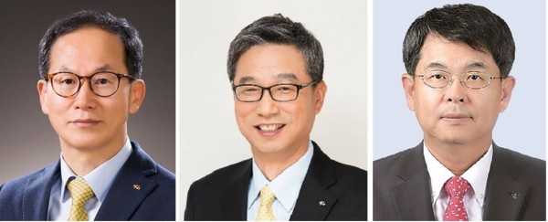 ▲ 양종희 KB금융 부회장, 허인 KB금융 부회장, 김병호 베트남 HD은행 회장. 사진=투데이코리아DB