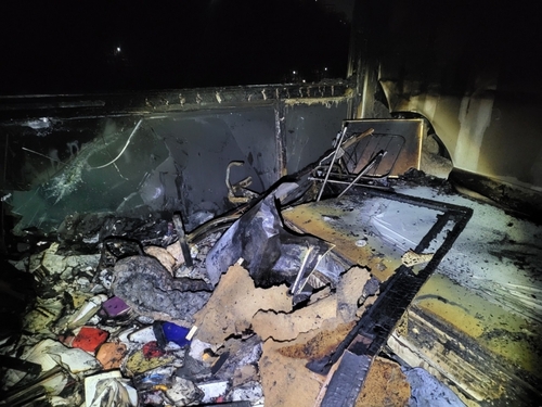 ▲ 세종시 한솔동에서 발생한 아파트 화재 현장. 사진=세종시소방본부