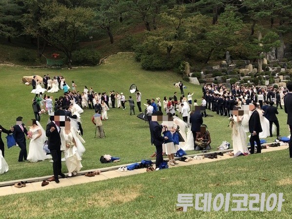 ▲ JMS 월명동 자연성전에서 2019년도 10월 15일에 진행된 9기 축복식. 사진=제보자