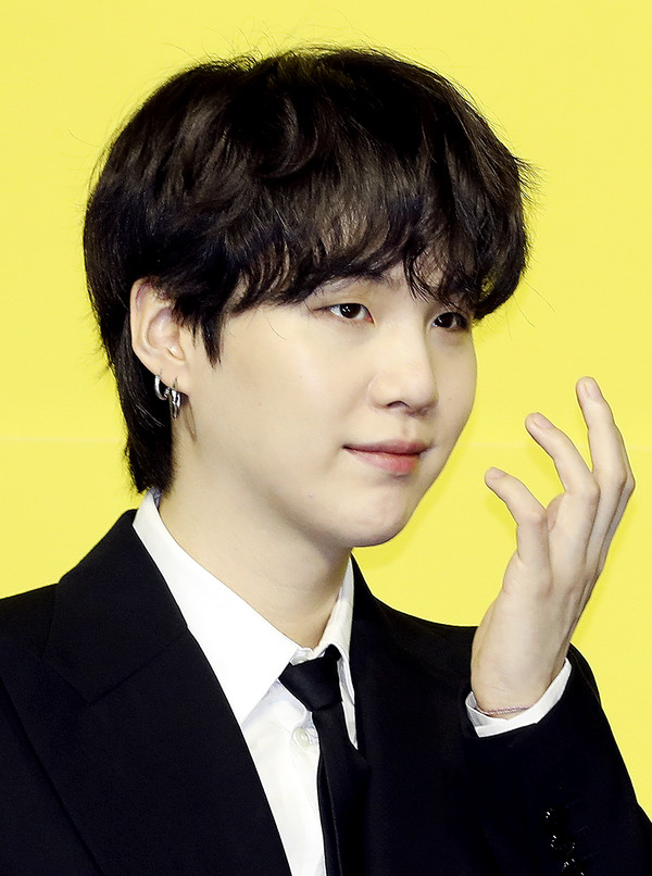▲ 방탄소년단(BTS)의 멤버 슈가. 사진=뉴시스