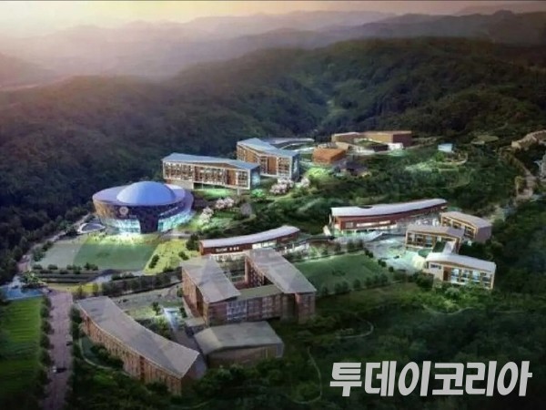 ▲세계복음화전도협회(다락방) 측에서 후원금을 모금하며 교인들에게 제시한 조감도 이미지. 사진=투데이코리아