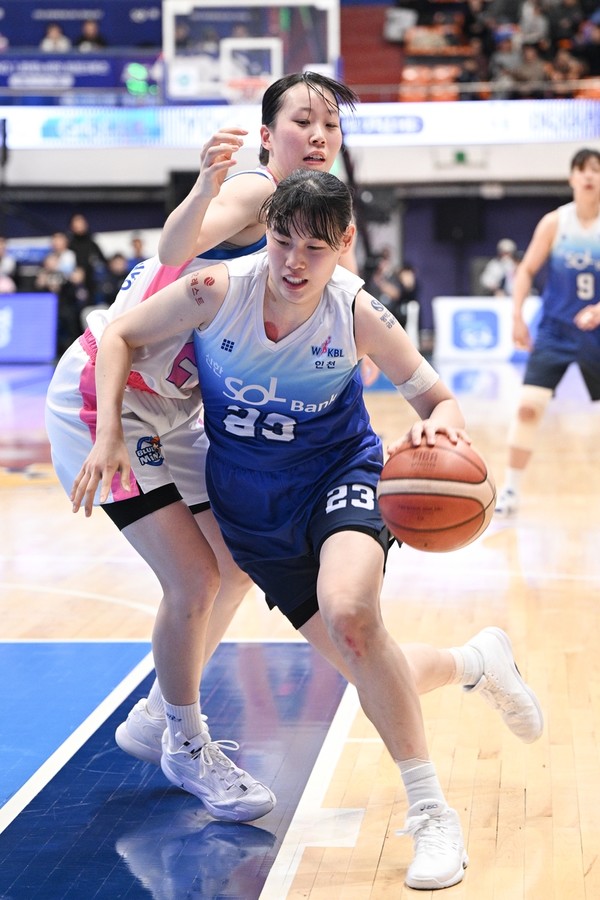 ▲ 신한은행의 홍유순. 사진=WKBL