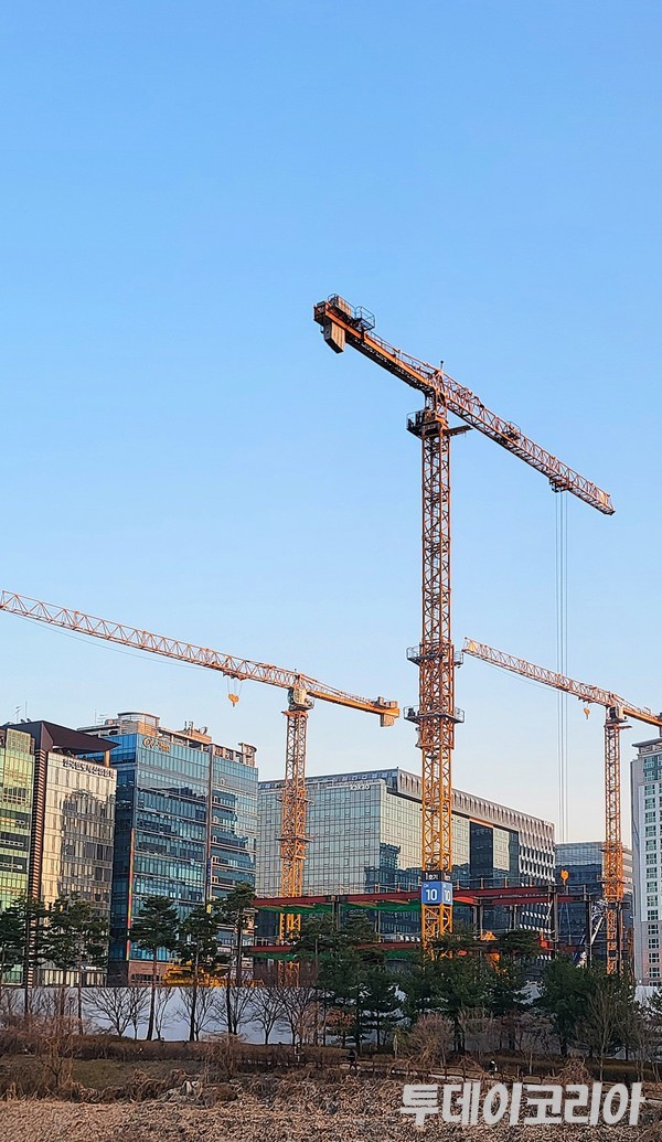 ▲ 경기도 성남시 내 공사현장. 사진=투데이코리아