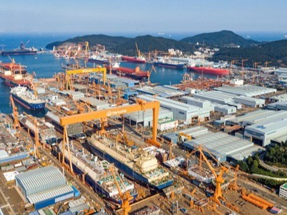 ▲ 한화오션 거제사업장 전경. 사진=한화오션