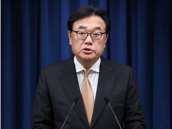 ▲ 정진석 대통령 비서실장이 지난해 12월 5일 서울 용산 대통령실에서 인사 브리핑을 진행하고 있다. 사진=뉴시스