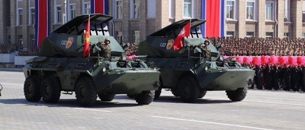 ▲ 북한 열병식에서 모습을 보인 불새-4 미사일 시스템. 사진=뉴시스