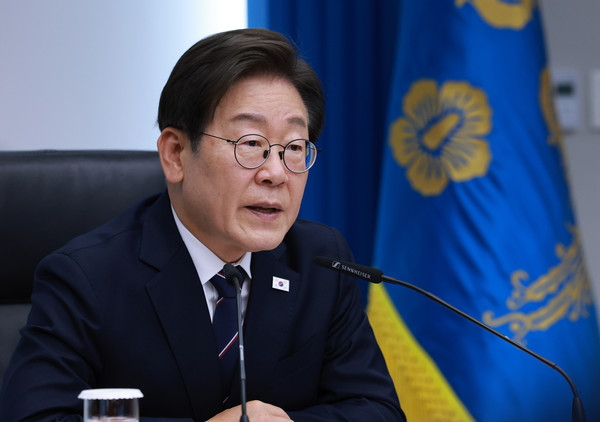 ▲ 이재명 대통령이 23일 서울 용산구 대통령실 청사에서 열린 제1차 수석보좌관회의에서 발언하고 있다. 사진=뉴시스