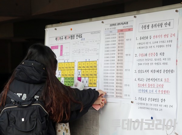 ▲ 수능 관련 기사 사진. 사진=투데이코리아