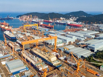 ▲ 한화오션 거제사업장 전경. 사진=한화오션