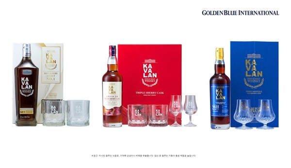 ▲ 카발란 추석 선물세트 3종. 사진=골든블루 인터내셔널 제공