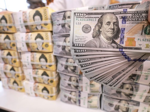 ▲ 서울 중구 하나은행 위변조대응센터에 원화와 달러화가 놓여있다. 사진=뉴시스