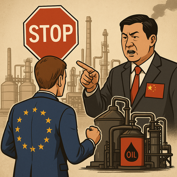 ▲ 유럽연합(EU)이 러시아의 전쟁 자금원을 차단하기 위한 새로운 제재를 발표하면서 중국 본토와 홍콩 기업 15곳을 제재 명단에 올리자, 중국 정부가 강하게 반발하고 나섰다. 이미지=챗GPT