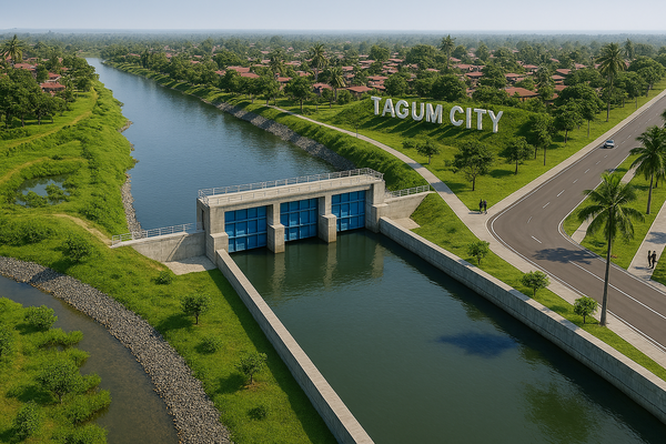 ▲ 필리핀 따굼 홍수조절사업 조감도. 사진=HJ중공업